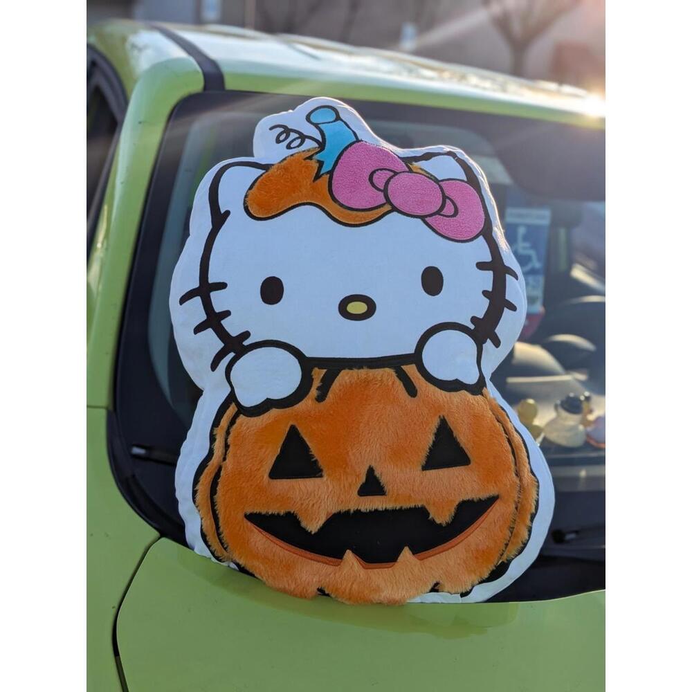 New With Tags Sanrio Hello Kitty Halloween Pillow W/ Pumpkin  Plush 25 Inch